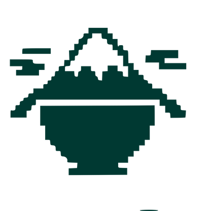 Pixel Matcha Bowl Logo #003932