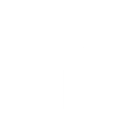 Split Avocado Half Logo #ffffff