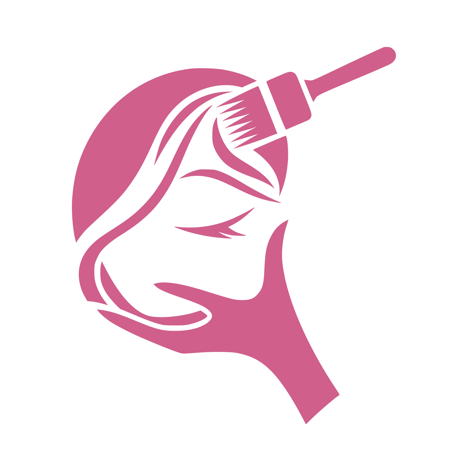 Beauty Application Logo #D05F8C