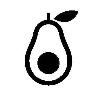 Avocado Cross Section Logo