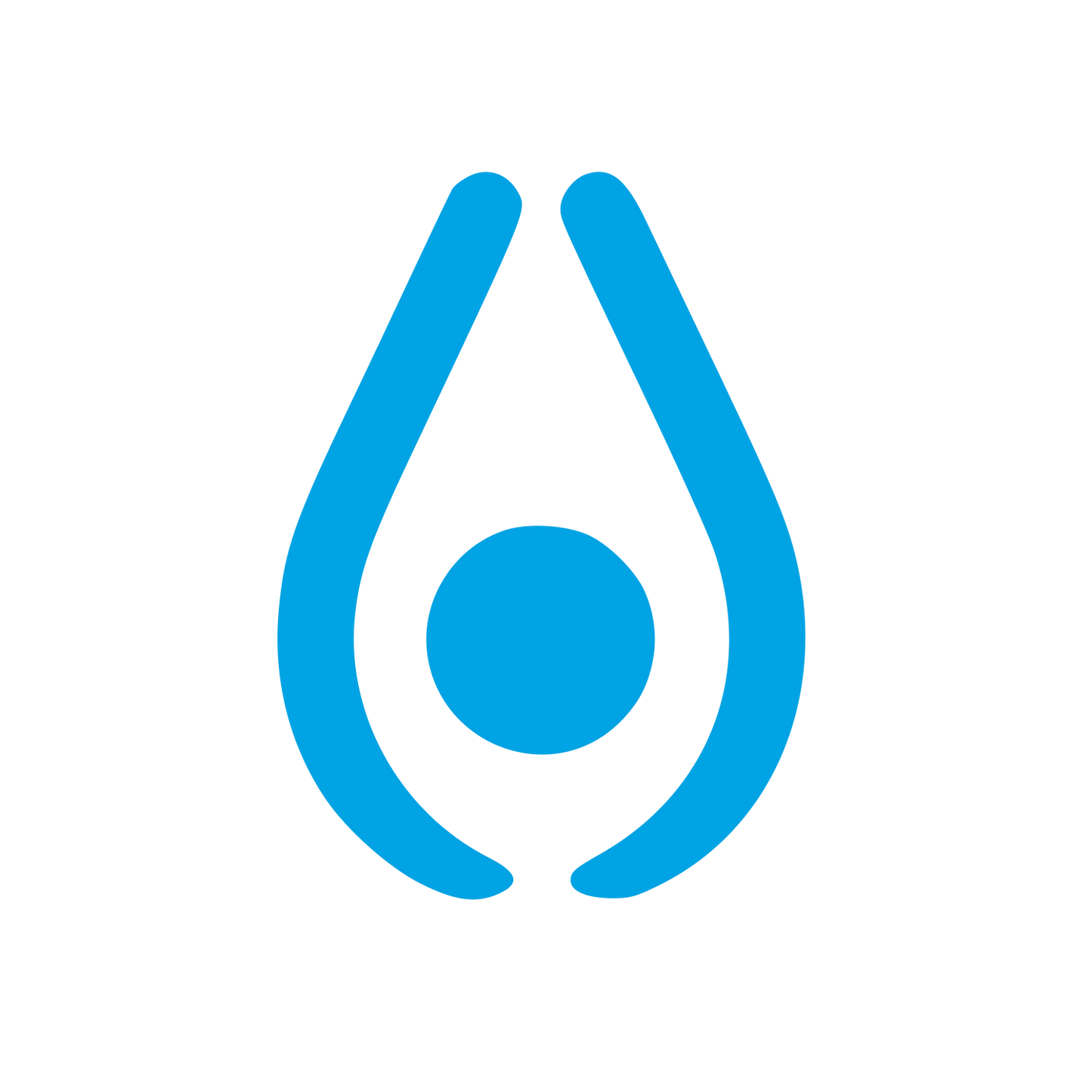 Avocado Seed Drop Logo #00a3e4