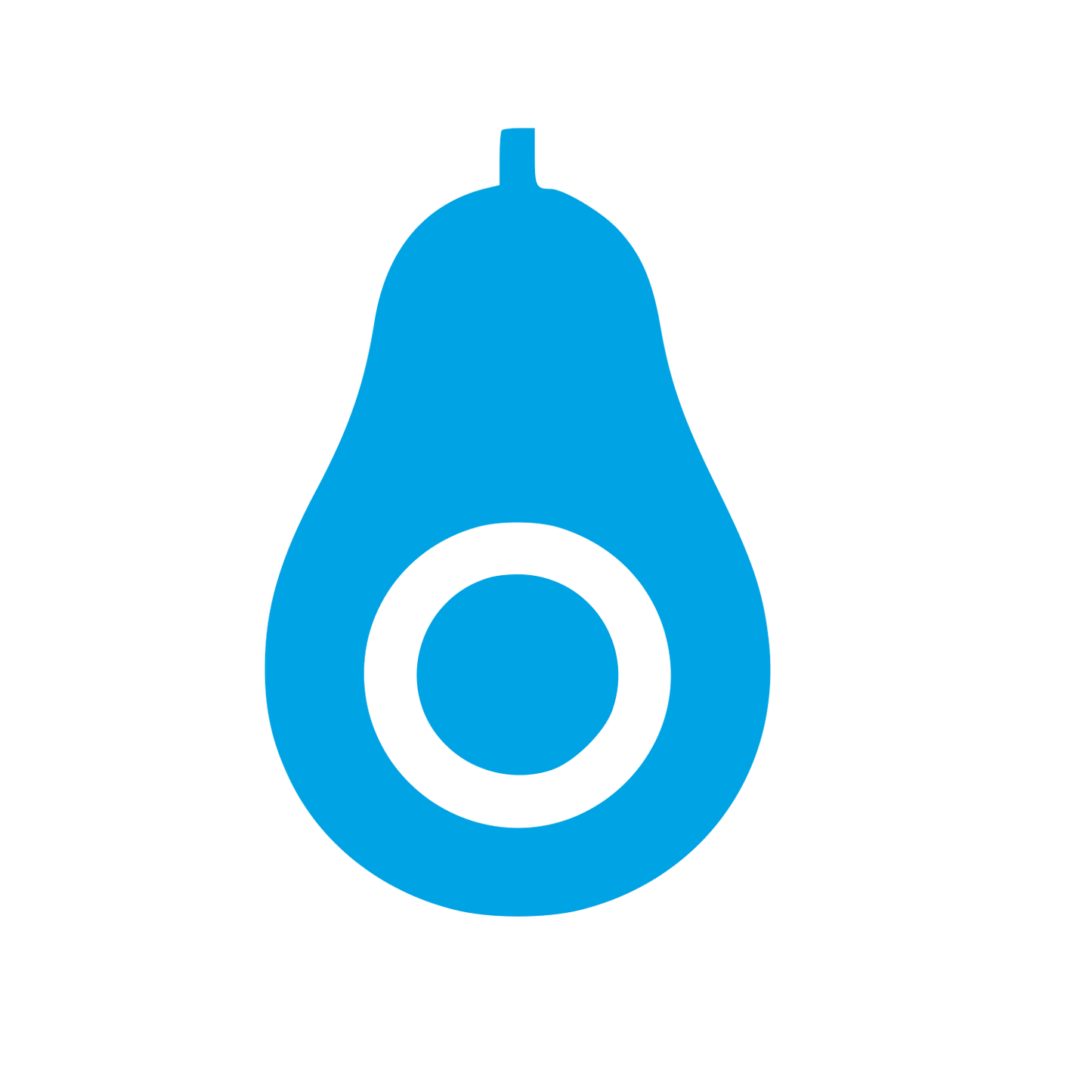 Avocado Cut Logo #00a3e4
