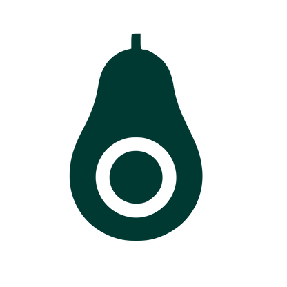 Avocado Cut Logo #003932