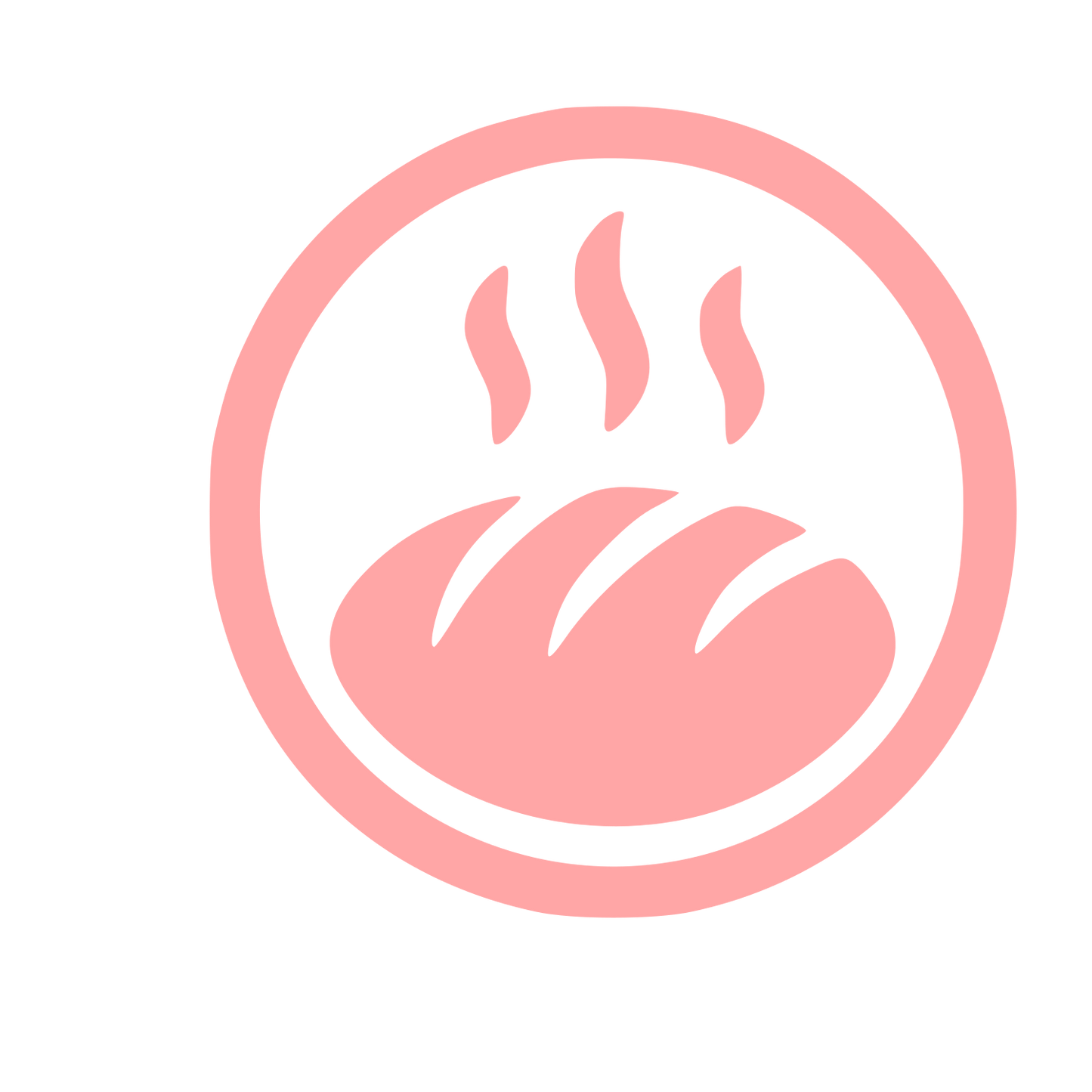 Hot Bread Loaf Logo #ffa6a6