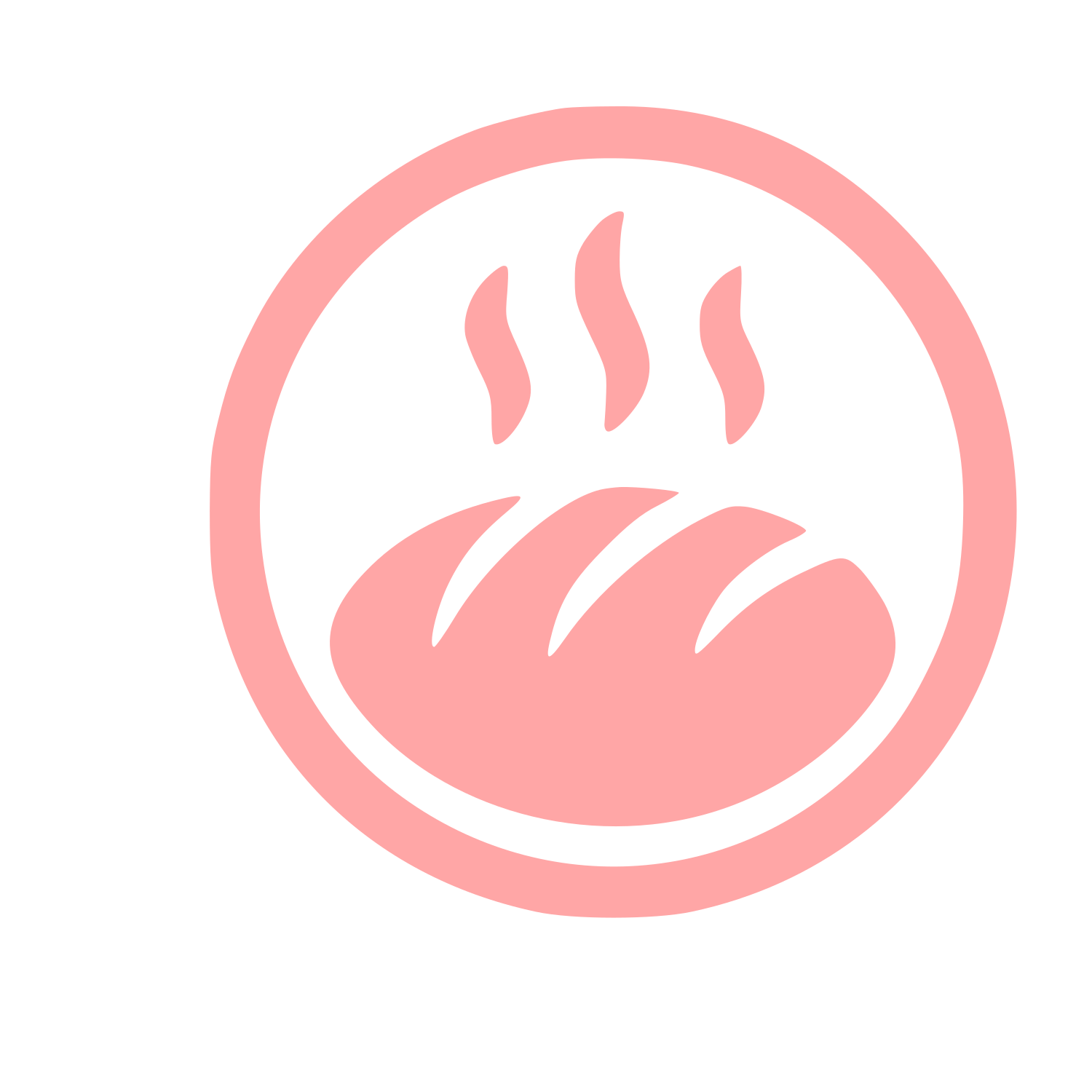 Hot Bread Loaf Logo #ffa6a6