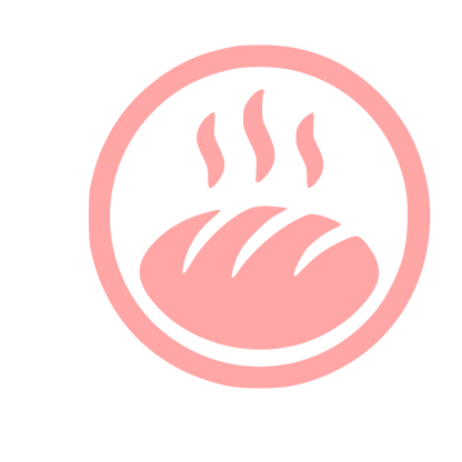 Hot Bread Loaf Logo #ffa6a6