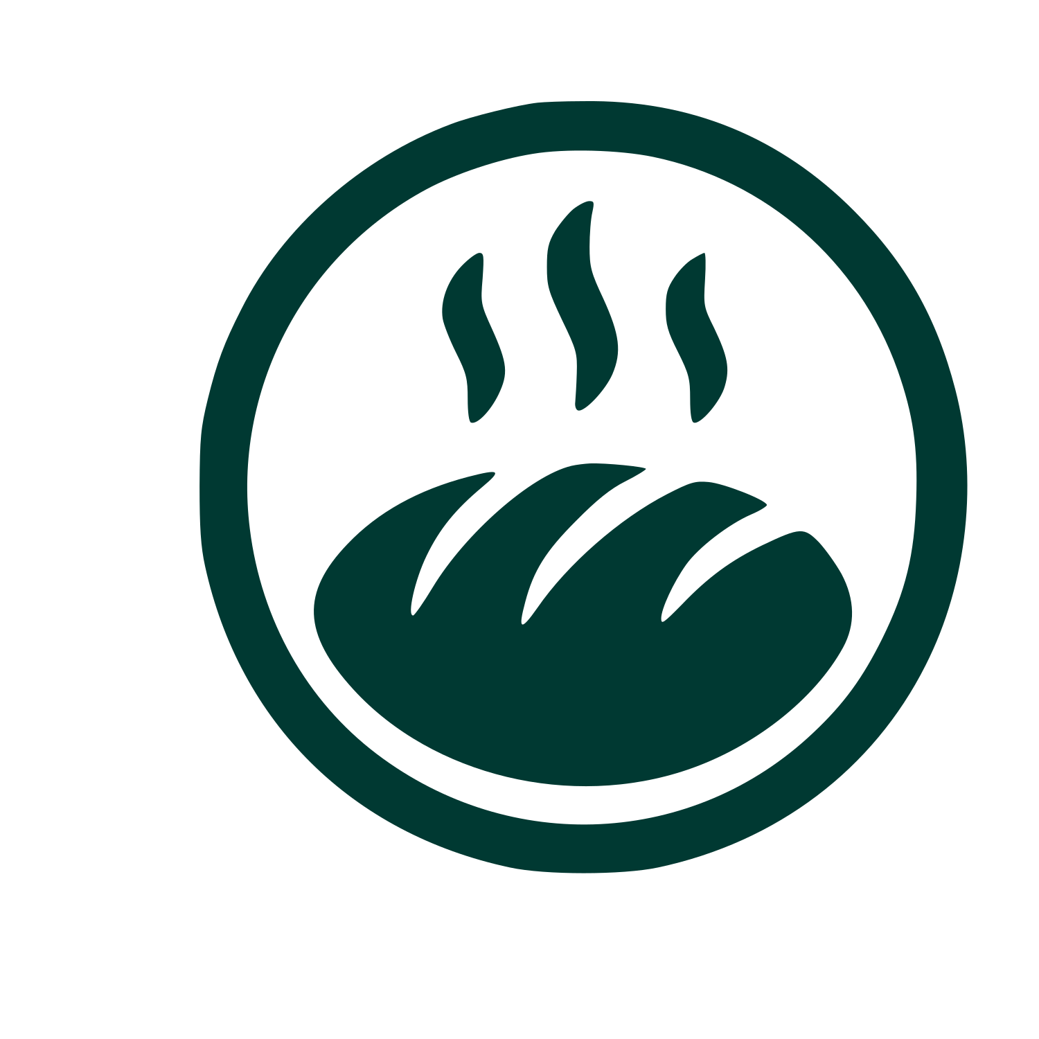 Hot Bread Loaf Logo #003932