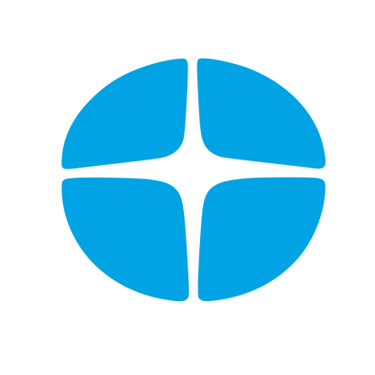 Circle Crosshair Divided Logo #00a3e4