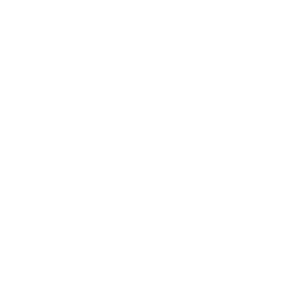 Circle Crosshair Divided Logo #ffffff