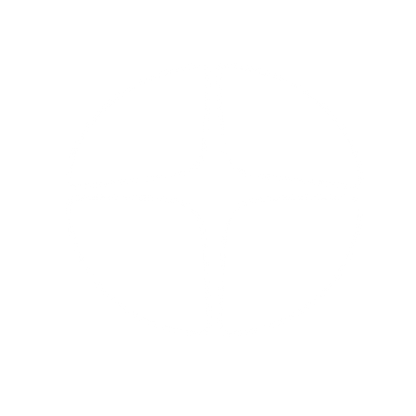 Circle Crosshair Divided Logo #ffffff