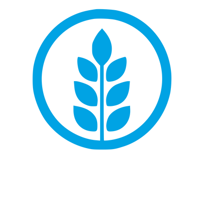 Wheat Stalk Circle Logo #00a3e4