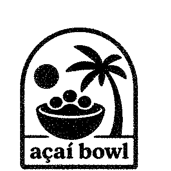 Acai Bowl Palm Tree Logo