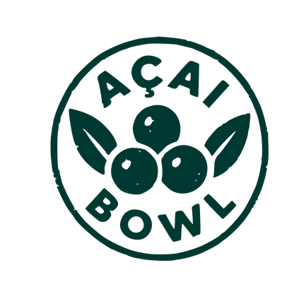 Açaí Bowl Circle Badge Logo #003932