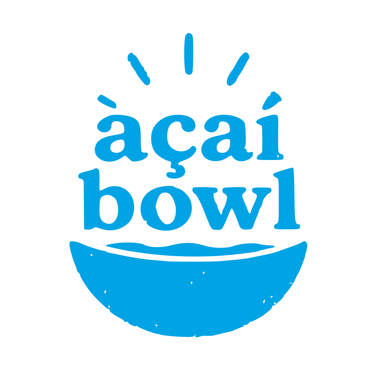 Acai Bowl Sunshine Logo #00a3e4