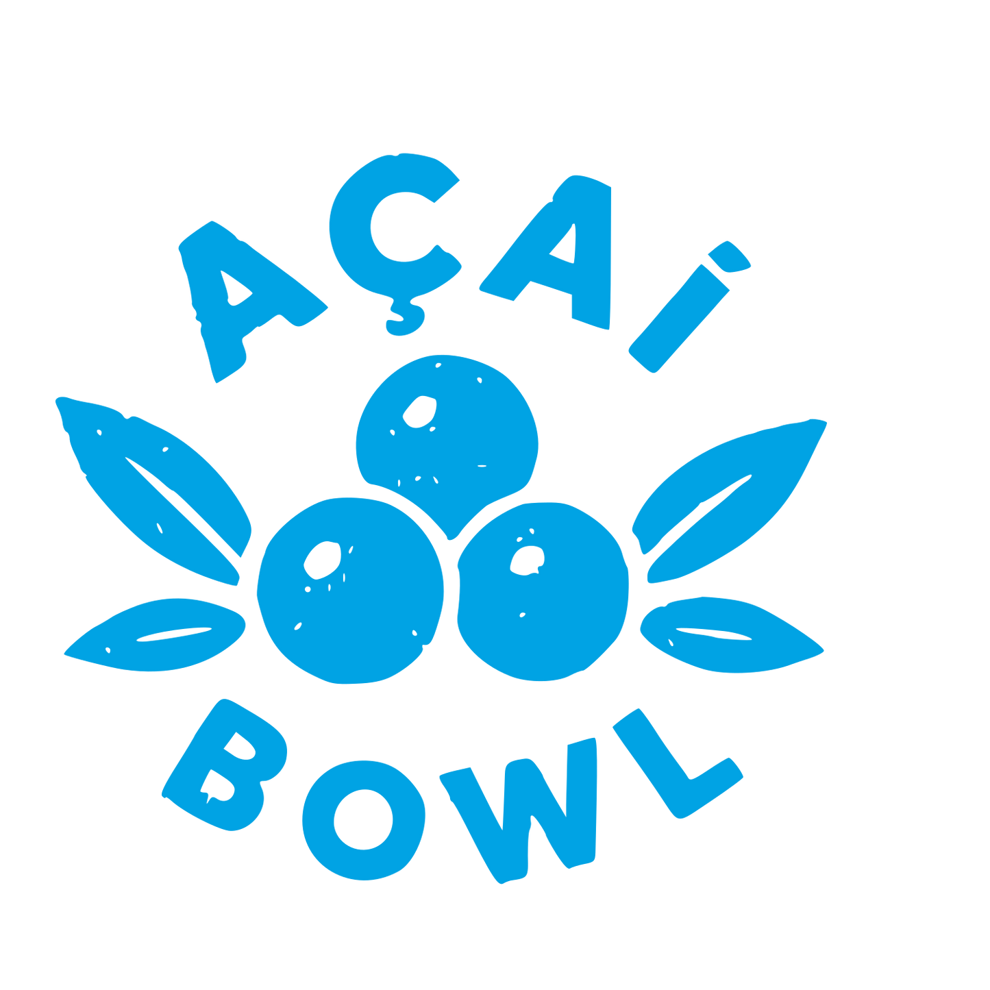 Açaí Bowl Berry Logo #00a3e4