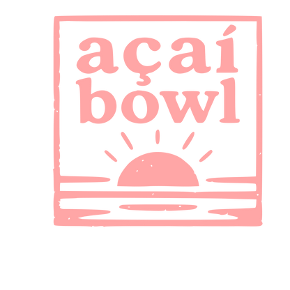 Açaí Bowl Sunrise Logo #ffa6a6