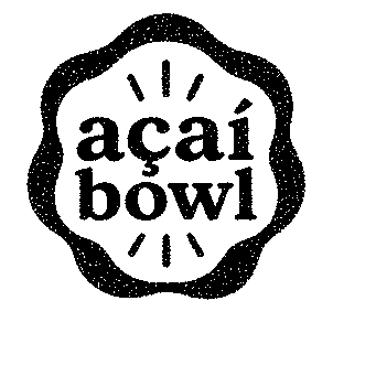 Açaí Bowl Stamp Badge Logo