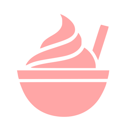 Smoothie Bowl Spoon Logo #ffa6a6
