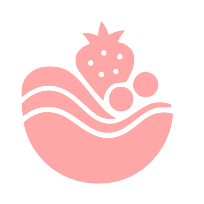 Fruit Bowl Smoothie Logo #ffa6a6