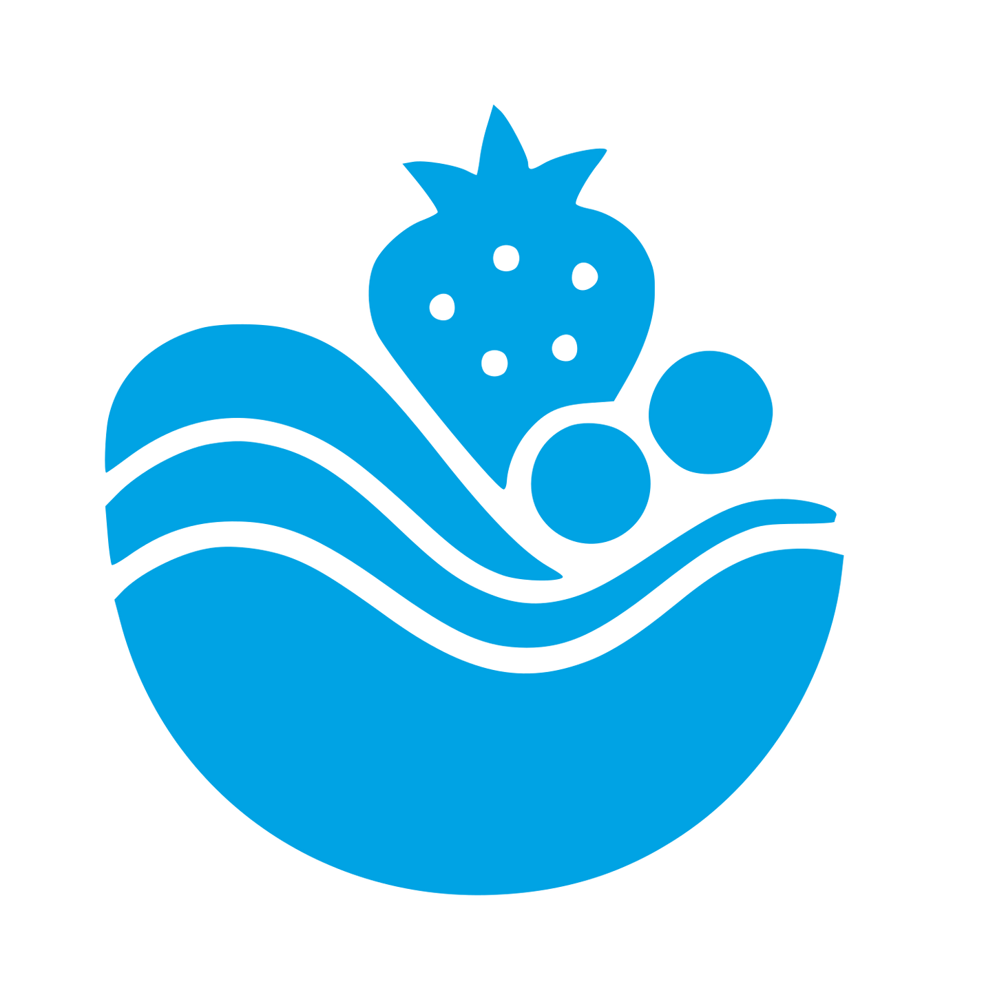 Fruit Bowl Smoothie Logo #00a3e4