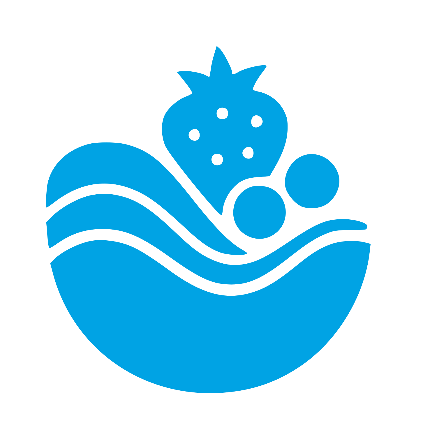 Fruit Bowl Smoothie Logo #00a3e4