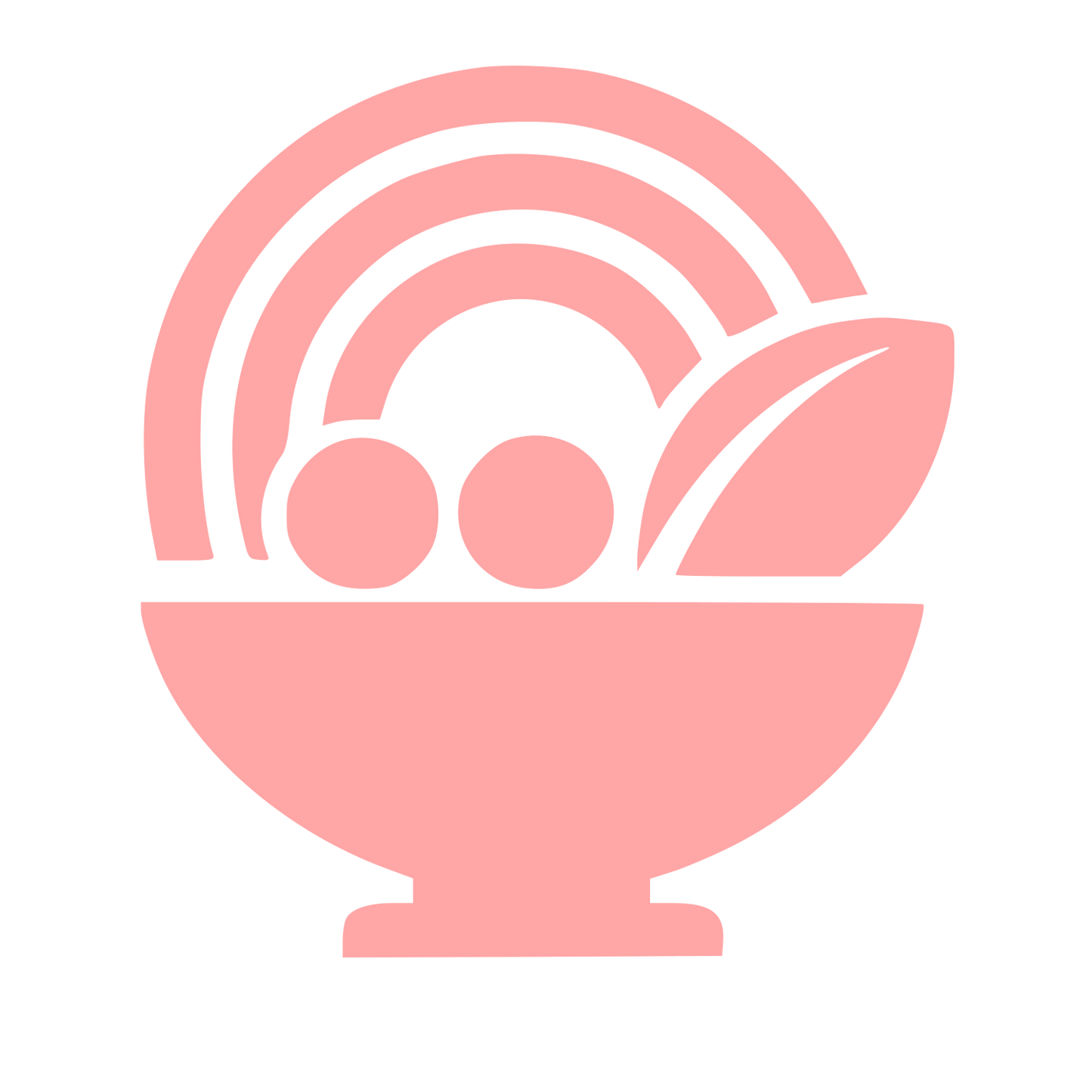 Smoothie Bowl Food Logo #ffa6a6