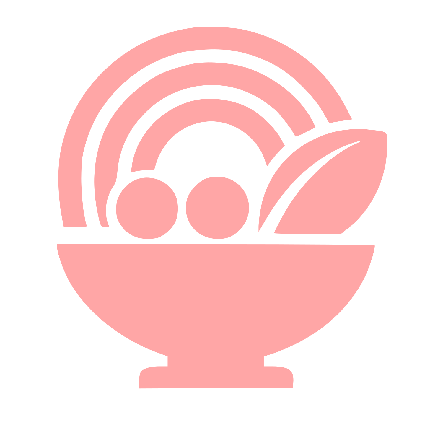 Smoothie Bowl Food Logo #ffa6a6