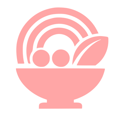 Smoothie Bowl Food Logo #ffa6a6