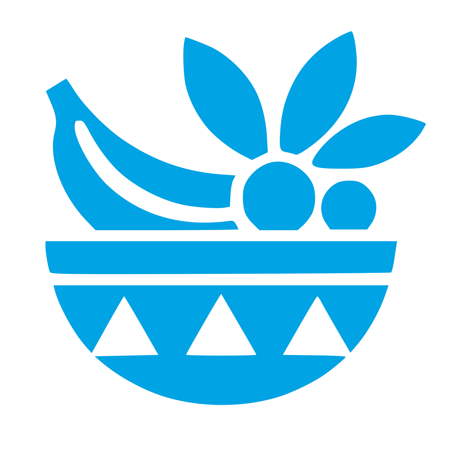 Fruit Bowl Logo #00a3e4