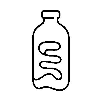Monoline Kombucha Bottle Logo