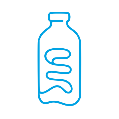 Monoline Kombucha Bottle Logo #00a3e4