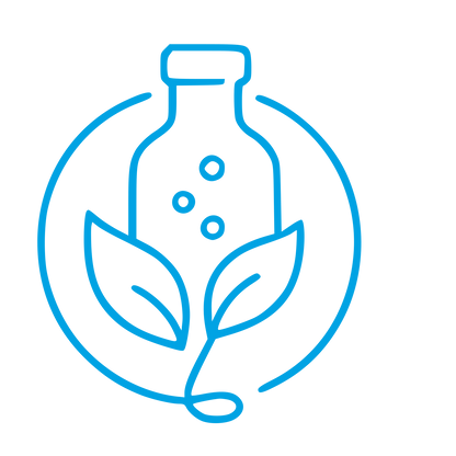 Kombucha Bottle Plant Logo #00a3e4
