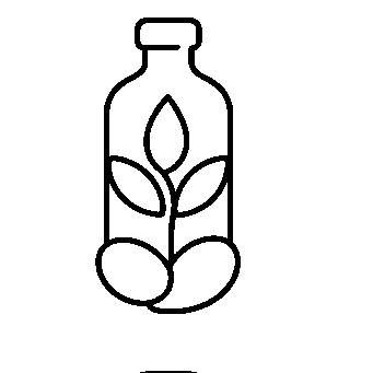 Kombucha Bottle Plant Logo