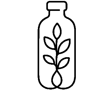 Botanical Bottle Monoline Logo