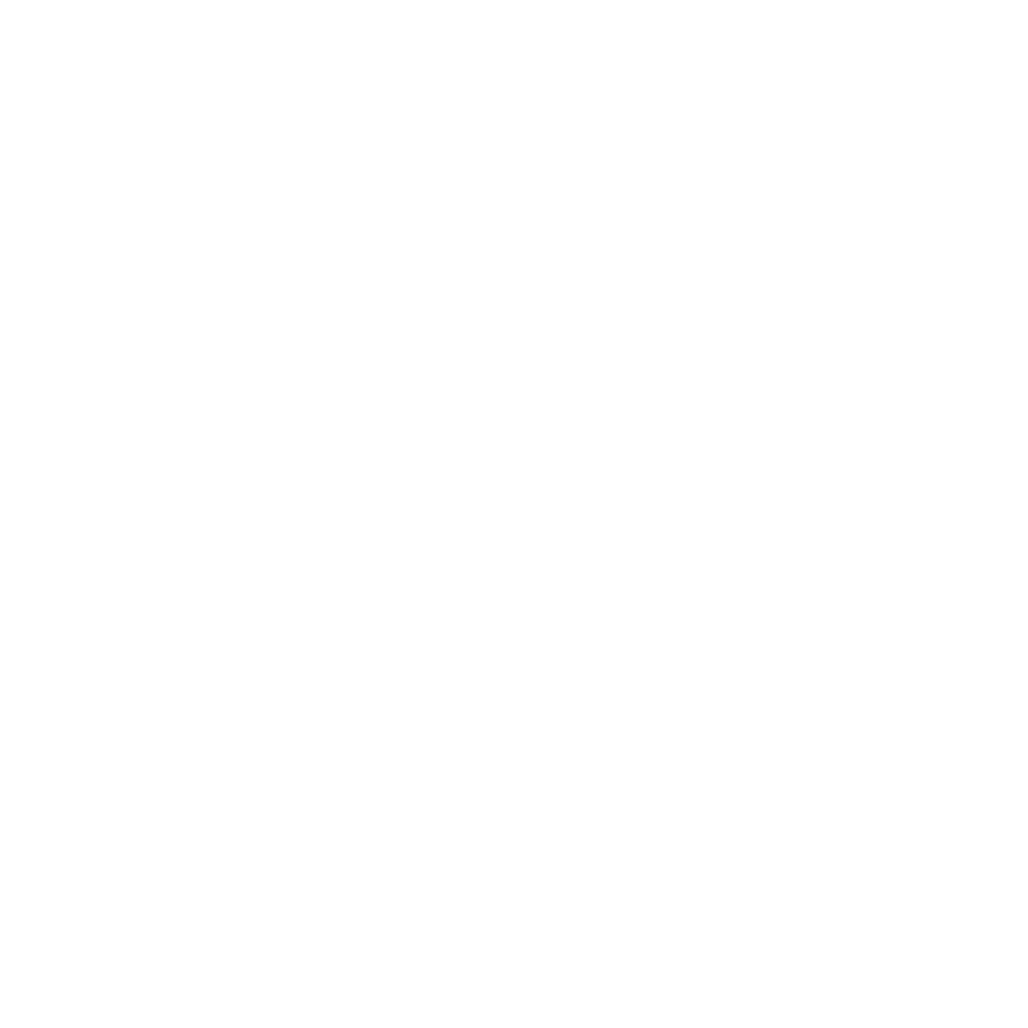 Kombucha Bottle Wave Logo #ffffff