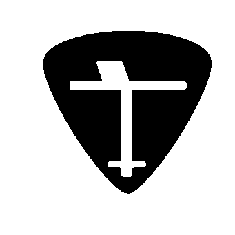 Guitar Pick Desk Logo