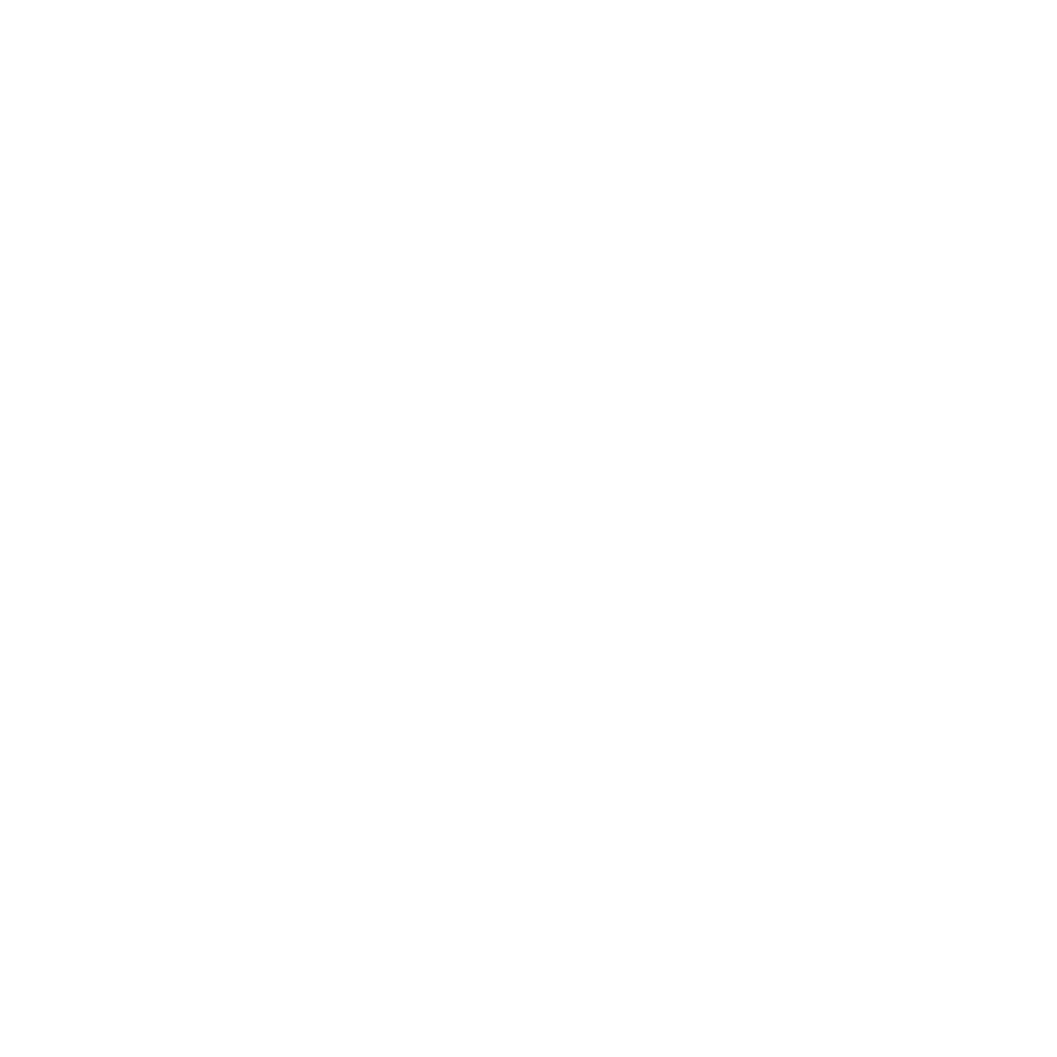 Cross Leaf Negative Space Logo #ffffff