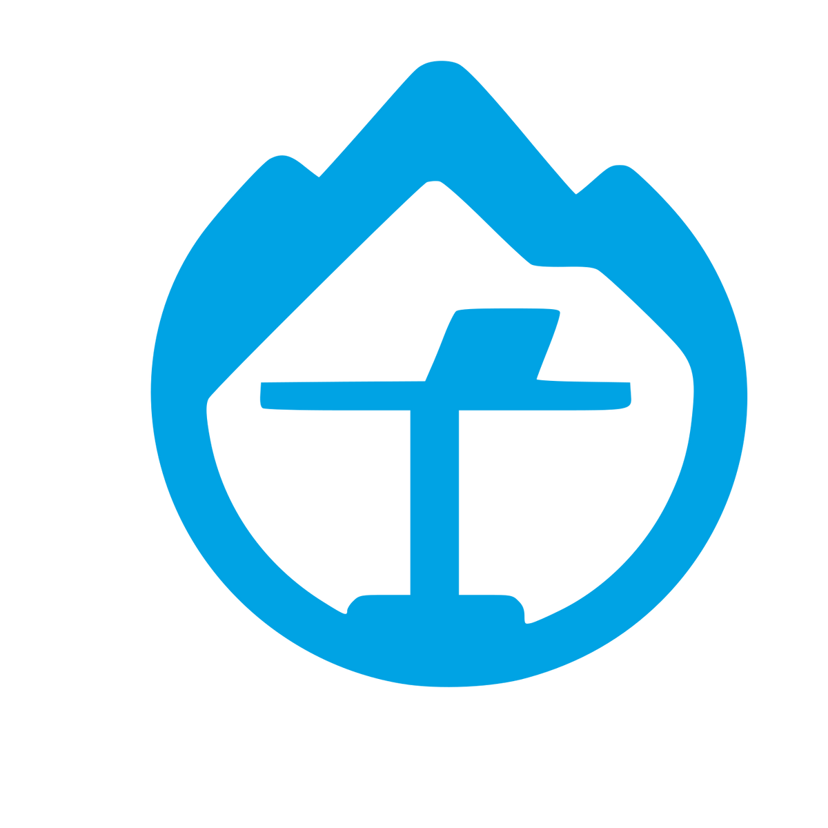 Mountain Standing Desk Logo #00a3e4