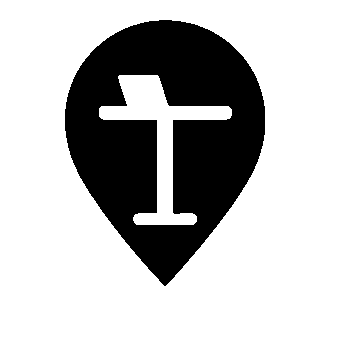 Standing Desk Map Pin Logo