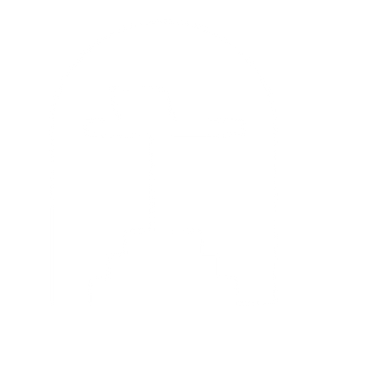 Arch Cross Negative Space Logo #ffffff