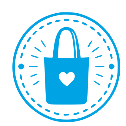 Tote Bag Stamp Badge Logo #00a3e4