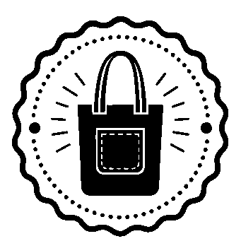 Tote Bag Stamp Badge Logo