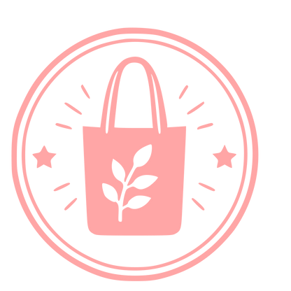 Tote Bag Plant Badge Logo #ffa6a6