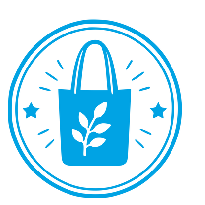 Tote Bag Plant Badge Logo #00a3e4