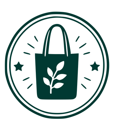 Tote Bag Plant Badge Logo #003932