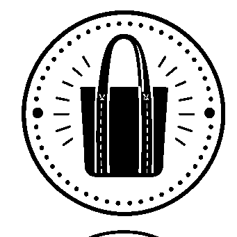 Tote Bag Stamp Badge Logo