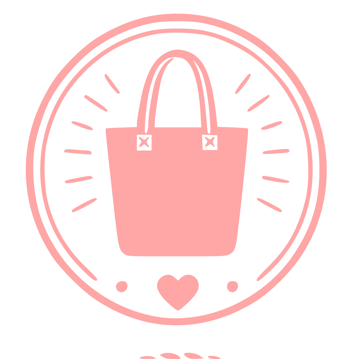 Tote Bag Stamp Badge Logo #ffa6a6