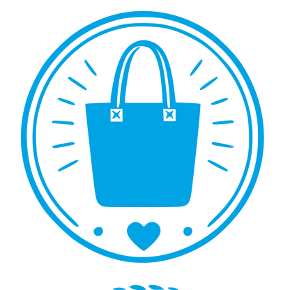 Tote Bag Stamp Badge Logo #00a3e4
