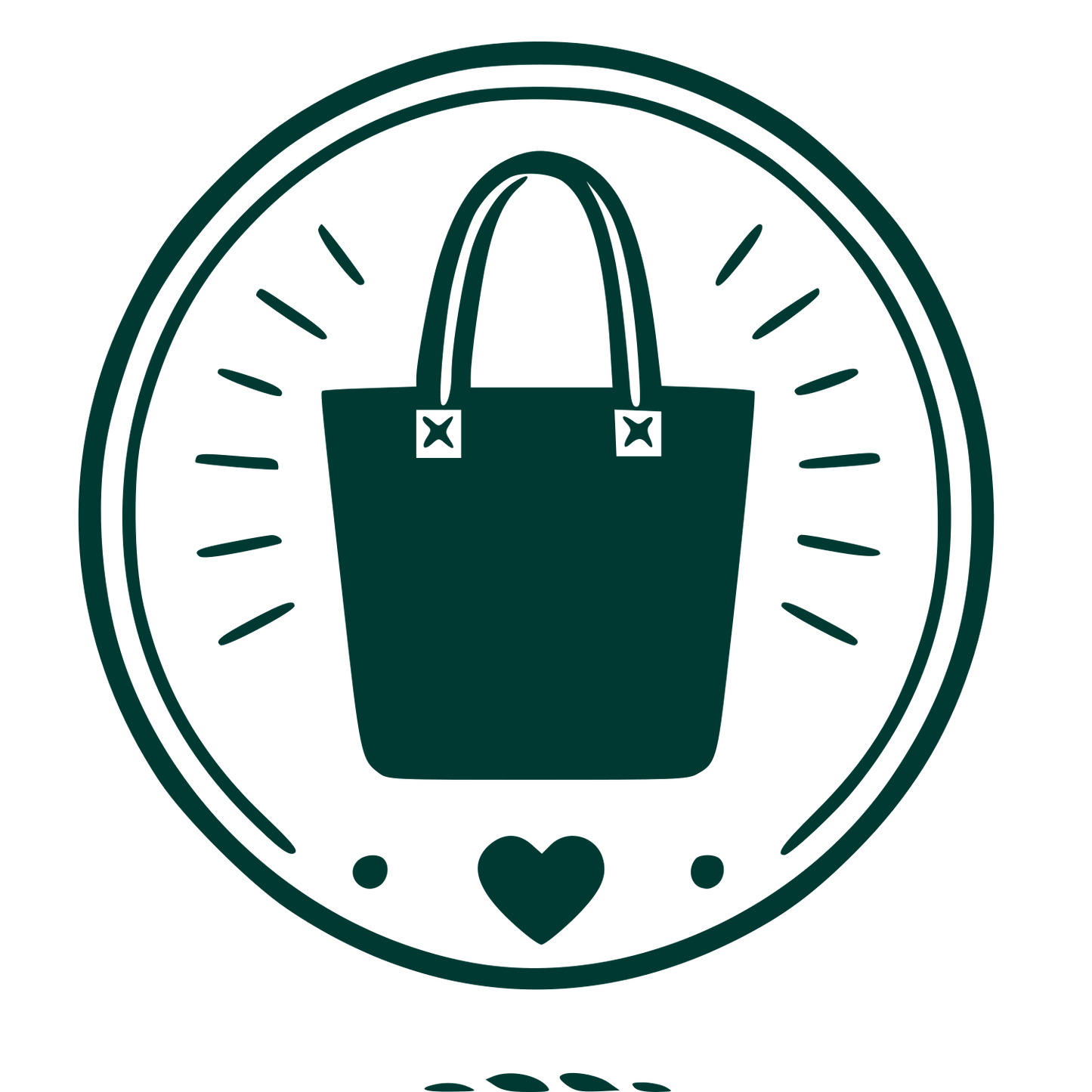 Tote Bag Stamp Badge Logo #003932
