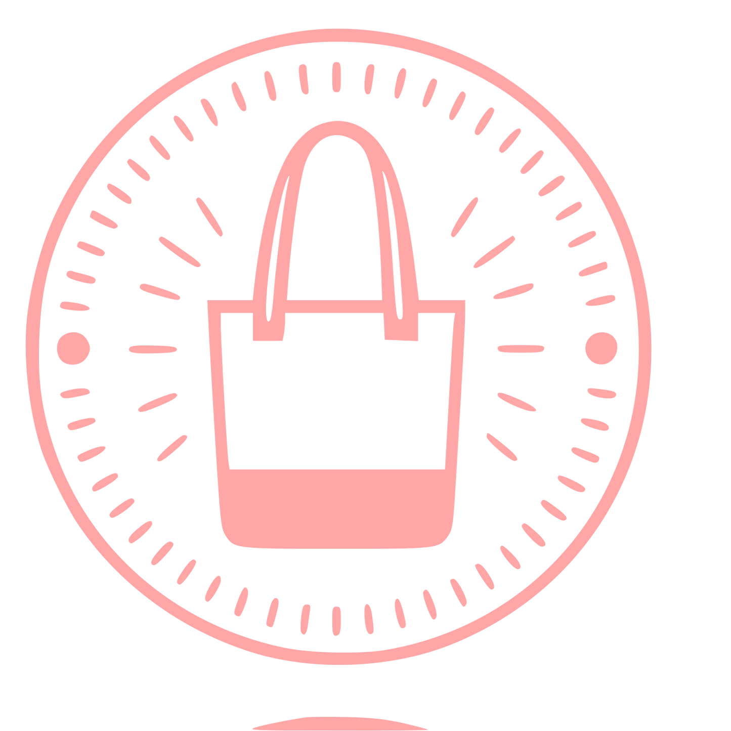 Tote Bag Stamp Badge Logo #ffa6a6